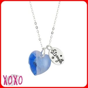 Unwritten Heart "Strength" Necklace for Valentine's Day